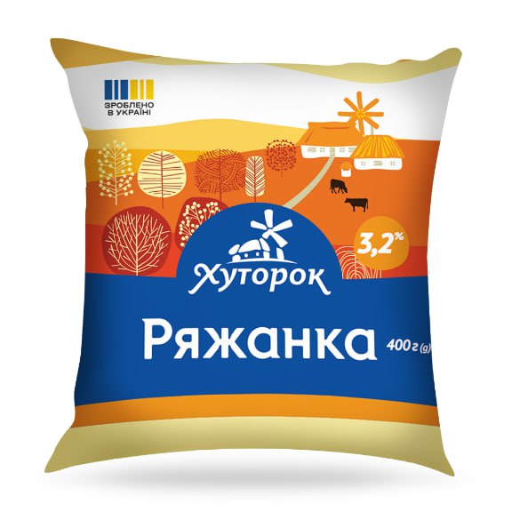 Ряжанка ХУТОРОК 3,2%, 400г